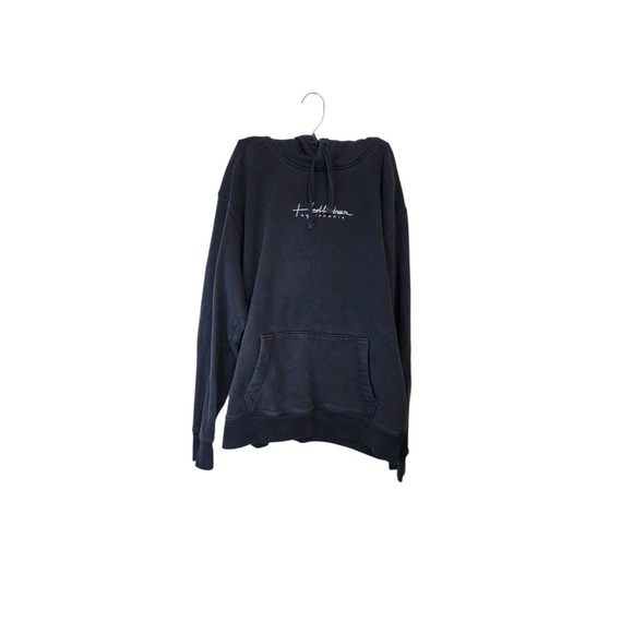 Hollister Hoodie Womens Medium Black California Pullover Sweatshirt Casual - Picture 1 of 5